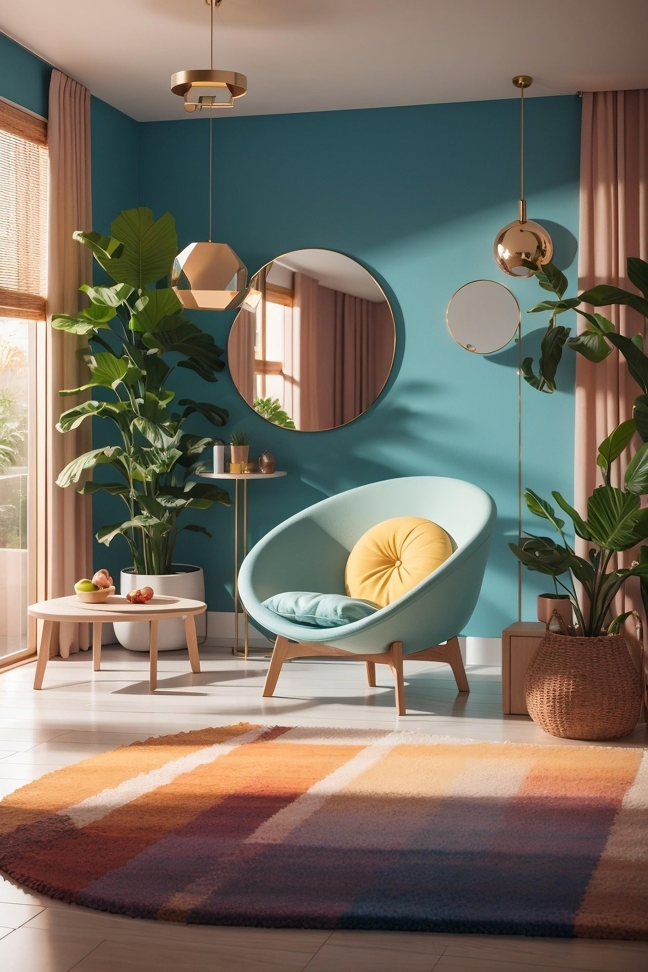 Modern Egg-Shaped Accent Chair